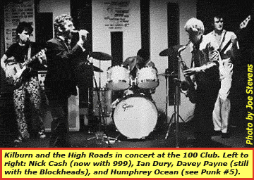 Kilburn and the High Roads with Nick Cash, Ian Dury, Davey Payne & Humphrey Ocean